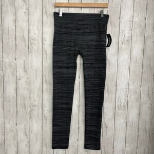 Just Cozy Black Gray Stretch Faux Fur Lined Warm Basic Winter Pull On Leggings